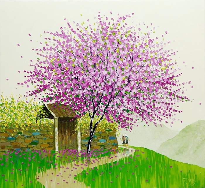 Мастихиновая живопись художницы Phan Thu Trang